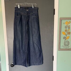 Banana Republic Wide-Leg Indigo Denim Jeans